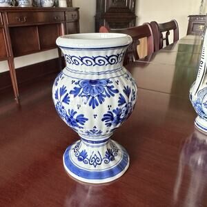 Royal Delft Blue & White Vase 6" Hand Painted Porcelain Vase 4867 FWE DB